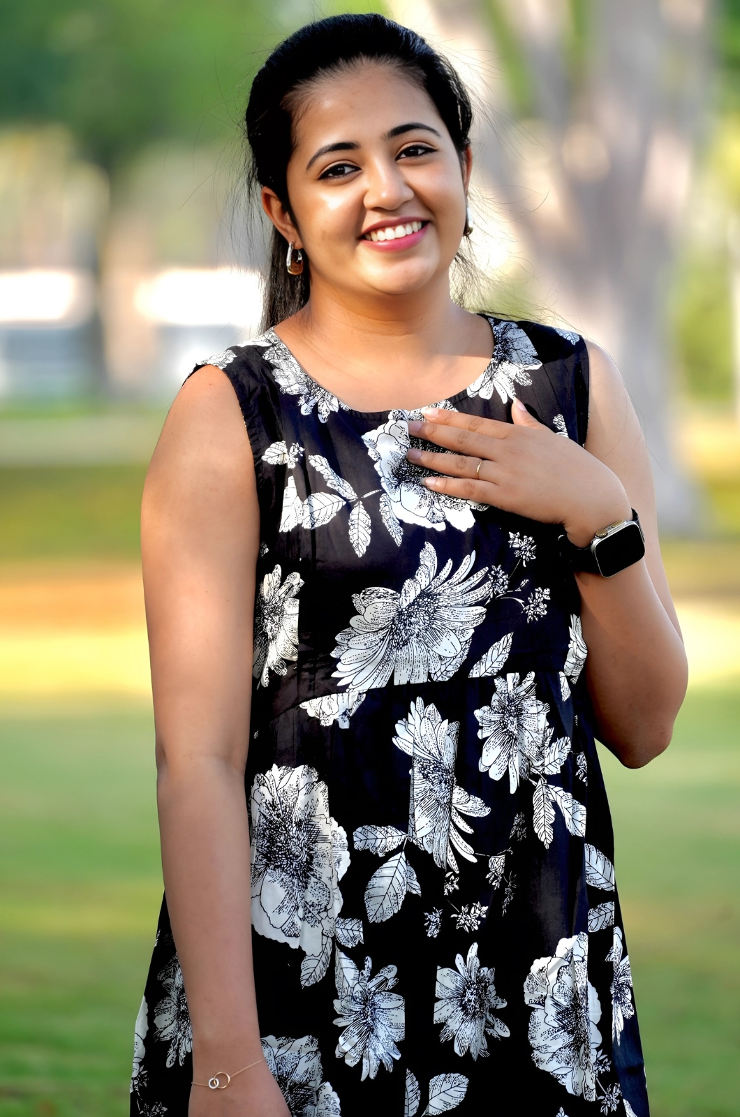 Dusky Flora Sleeveless Feeding Top